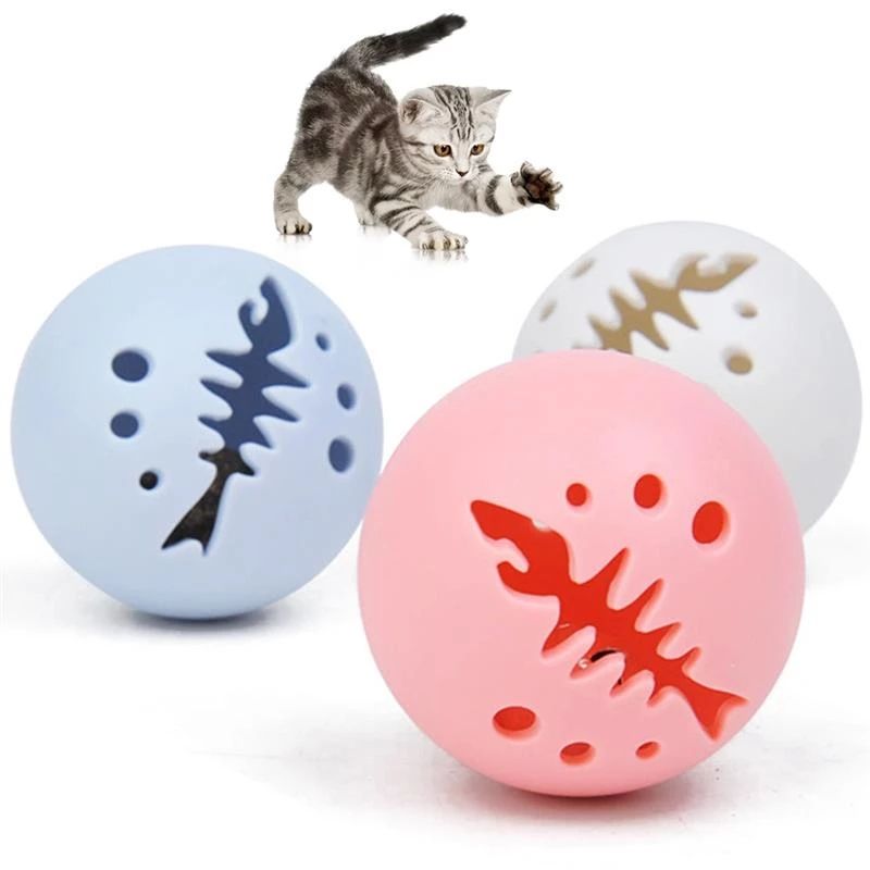 Hot Verkaf Kombinatioun Fishbone Ball Cat Bell Mint Glow Toy
