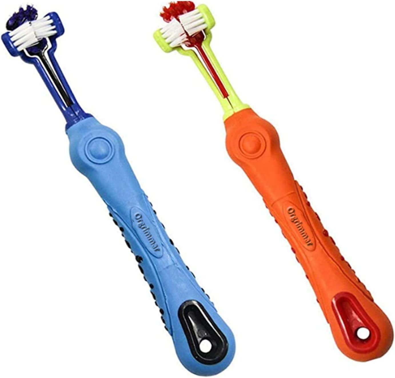 Three Sided Silicone Multi Angle Cleaning Pet Toothbrush