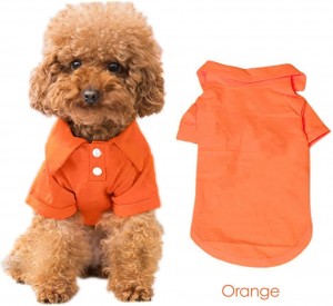नरम और सांस लेने योग्य सूती पोशाक परिधान कोट कुत्ते शर्ट