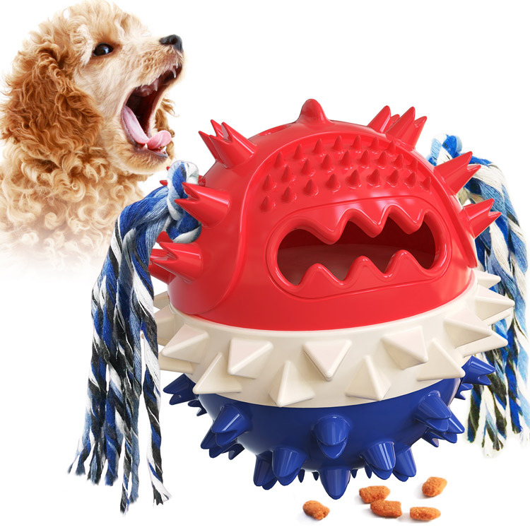 מתקן מזון אינטראקטיבי איטי יותר עמיד צעצוע לעיסה לכלבים