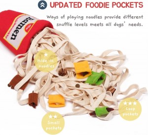 Интерактивна плюшена играчка за куче Noodle Cup Nose Work