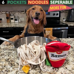 Noodle Cup Nose Work Jouet interactif en peluche pour chien
