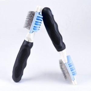 Hot Sale Double Sided Cat Combs With Masaging Bead