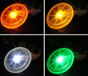 გარე LED განათების ინტერაქტიული ძაღლის მფრინავი დისკი