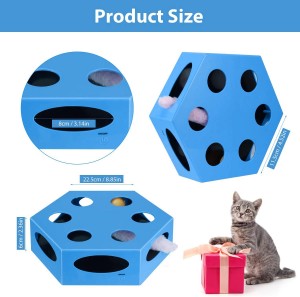 Grousshandel elektresch automatesch Cat Maze Box mat Fieder