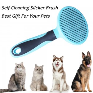Soft Shedding Self Cleaning Pet Hair Remover Brush