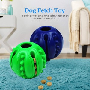 Hot Sale Interactive Tooth Cleaning Pet Leakage Slow Feeder Toys Ball