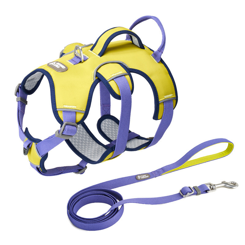 Grousshandel Breathable Këscht Band Dog Reflektéierend Harness Set