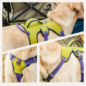 Ambongadiny Breathable Chest Strap Dog Reflective Harness Set