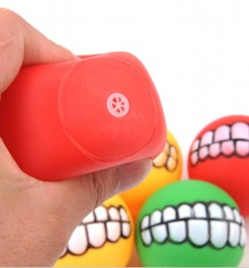 Ihowuliseyili Interactive iSqueaky Sound Dog Teeth Funny Trick Toy