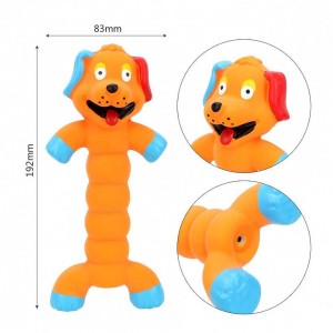 Lateksowa, skrzypiąca zabawka do czyszczenia zębów, interaktywna zabawka dla psa