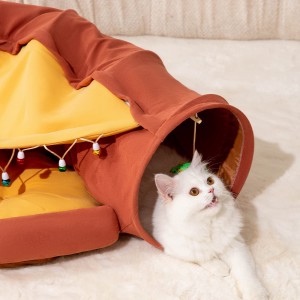 Vairumtirdzniecība noņemama kaķa interaktīvā rotaļlieta tunelī