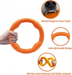 Interaktywny pierścień treningowy dla psów na świeżym powietrzu z latającymi dyskami