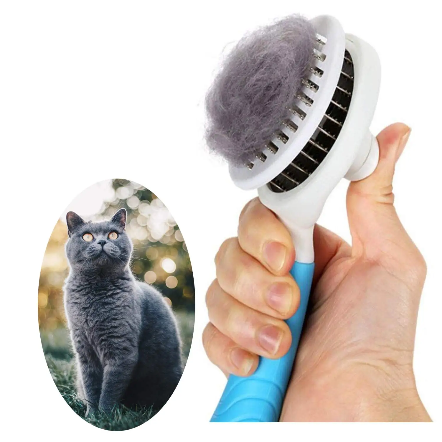 Hot Sale Self Cleaning Portable Pet Hair remover Comb