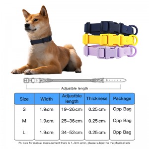 Tilpasset vanntett justerbar PVC-halsbånd til hunde