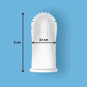 I-ECO-friendly 360 Degree Soft Silicone Pet Finger Toothbrush