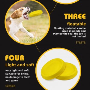 Juguetes interactivos del disco volador del animal doméstico resistente de la mordedura durable para los perros