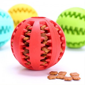 Устойчиви гумени играчки за кучета за почистване на течове от храна за зъби