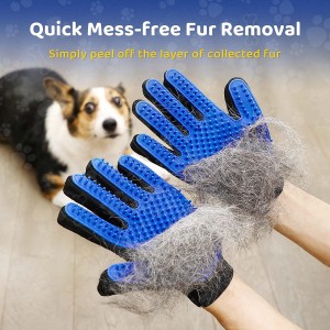 Eco Friendly Waterproof Gentle Deshedding Pet Grooming Grooming Glove