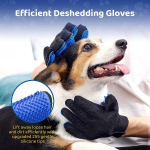 Eco Friendly Waterproof Gentle Deshedding Pet Grooming Glove