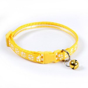 Grosir Adjustable Nylon Cat Dog Collar Kanthi Bell