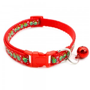 Hot Sale Christmas Adjustable Pet Collars Mei Bell