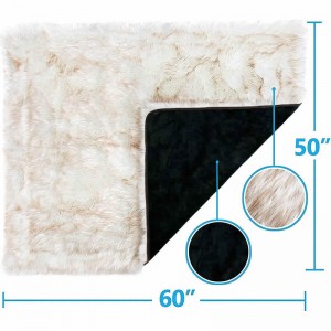 Waterproof Throw Protects Bed Long Hair Fleece Pet Blanket