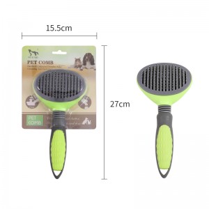 Pets Suppliers Self Cleaning Stainless Steel Dog Deshedding Brush