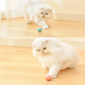 Bola de brinquedo para gatinhos com movimento automático e treinamento inteligente