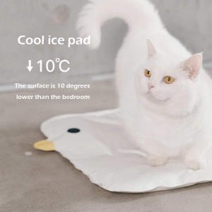 Almofada de gelo dobrável macia para verão antiderrapante para animais de estimação