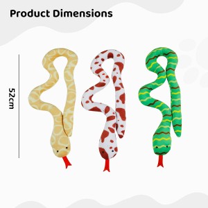 Nagykereskedelmi plüss kígyó alakú macskamenta macska interaktív játék