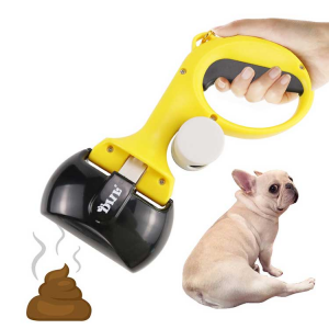 Outdoor Dog Poop Scooper With Poop Bag Dispenser
