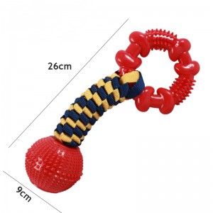 TPR Tannhreinsun Molar Knot Rope Dog Chew Toy