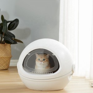 Pinuh Enclosed Spasi Capsule Cat Litter Box Toilet
