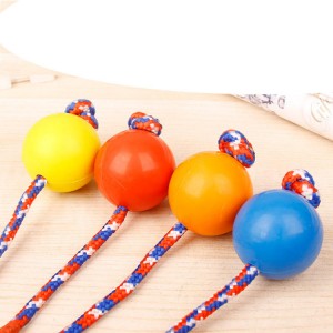 I-Hot Selling Natural Rubber Dog Squeaky Chew Toy Ball