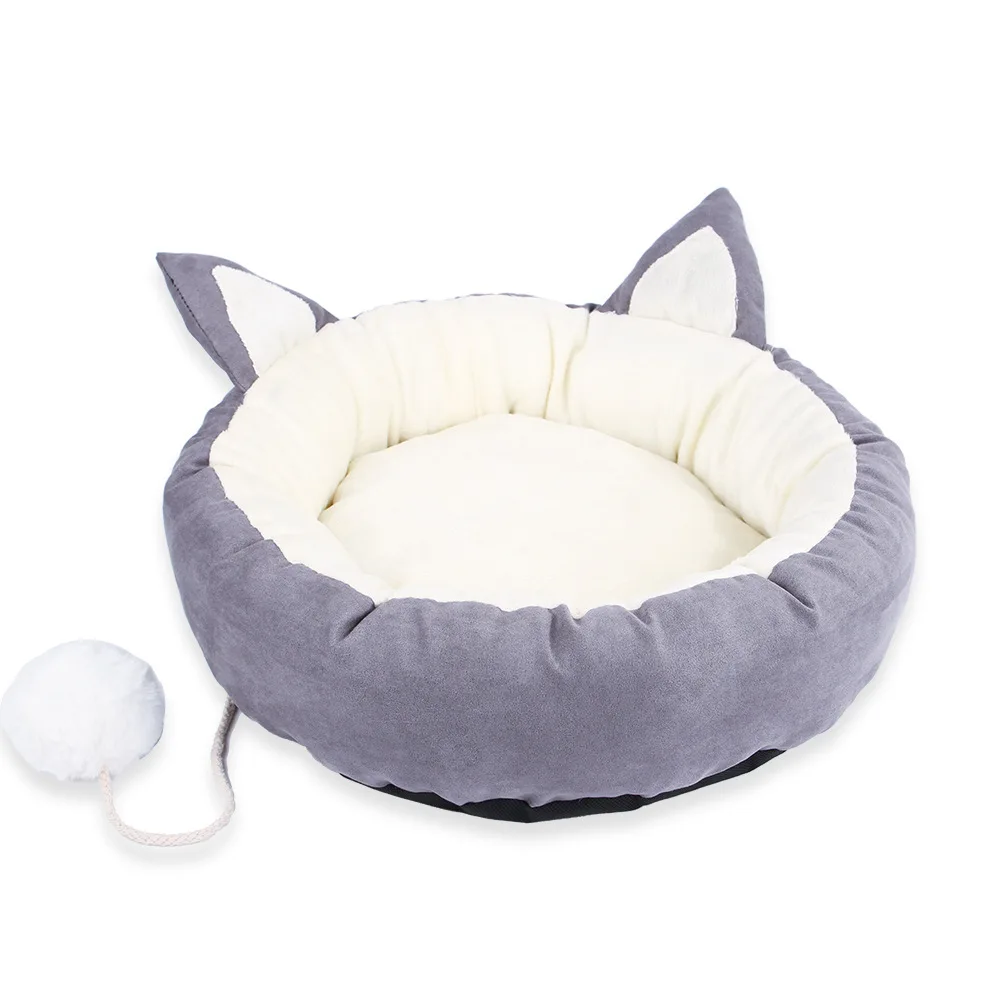 Cute Ear Winter Warm Fleece Sofa Kennel Nest Pet Bed