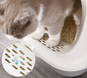 Automātisko kaķu tualetes produktu vairumtirdzniecība mājdzīvnieku tīrīšanai