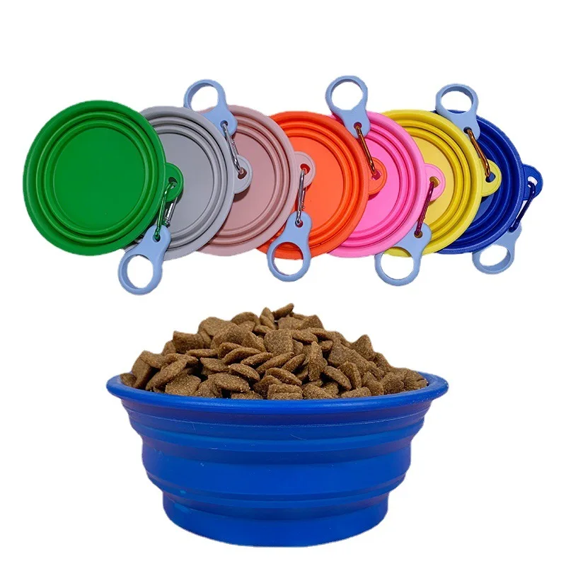 Customized Travel Collapsible Spill Proof Pet Water Bowl