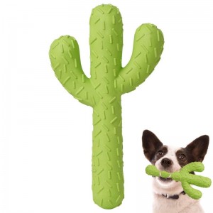 Прочные резиновые игрушки для собак-кактусов, агрессивные жевательные игрушки