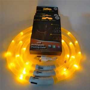 USB oplaadbare LED-verlichting hondenhalsbanden