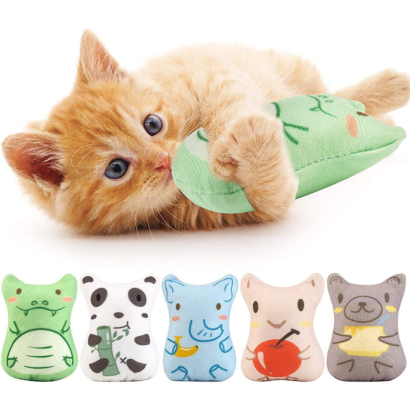 Интерактивна играчка за џвакање со мачкина коча слатка памучен материјал