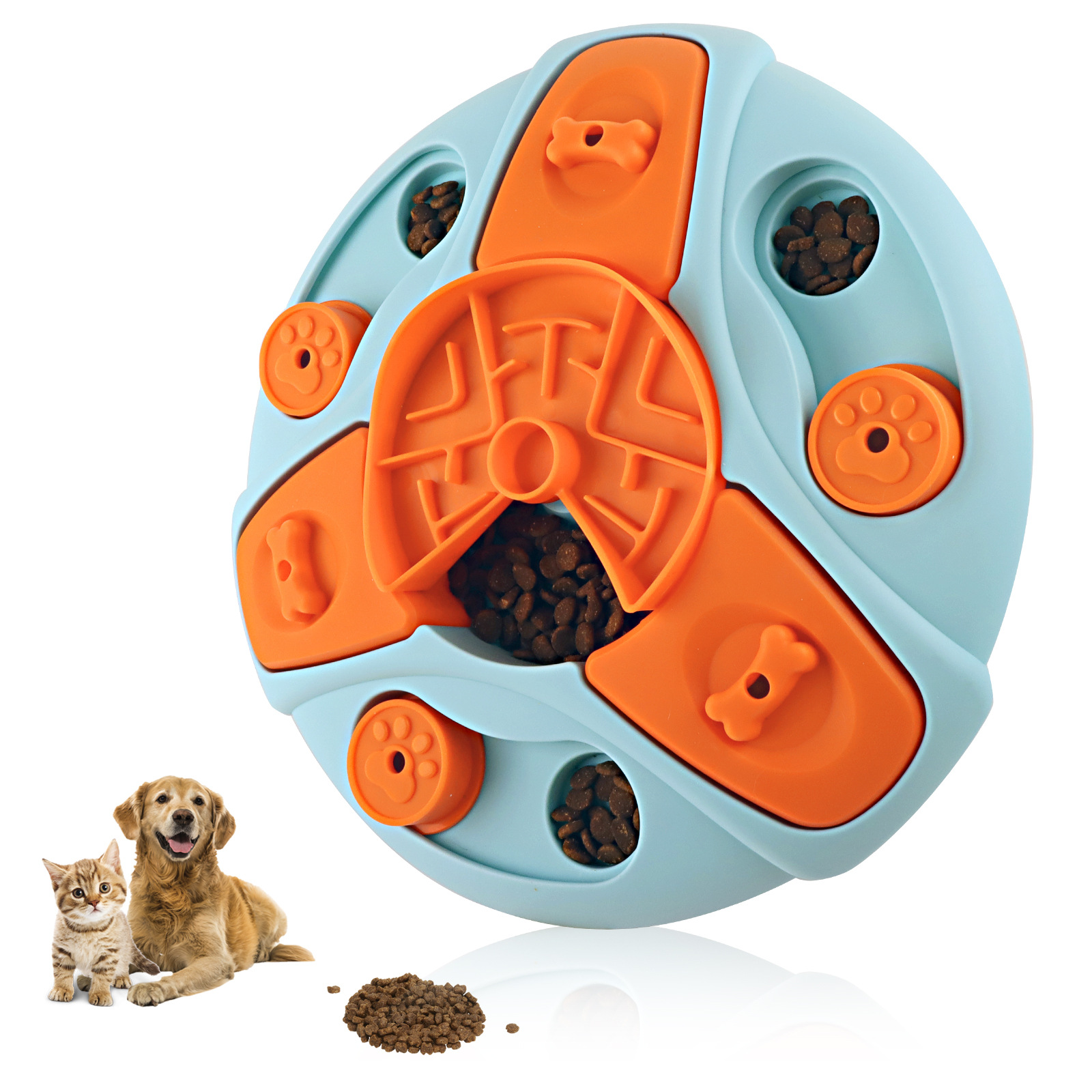 Гарячі розпродажі, іграшки-головоломки для собак із годівницею Slow Food для навчання IQ