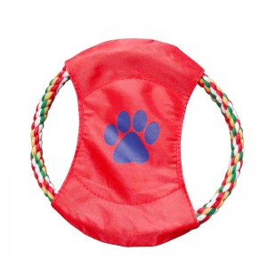 ອັບເກຣດລຸ້ນ Cotton Rope Dog Flying Discs Anti Bite Chew Toy