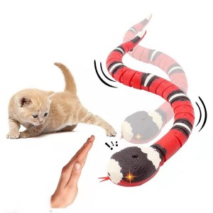 Xoguetes personalizados para gatos de serpe recargables por USB