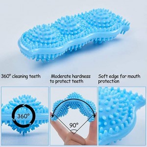 3 упаковки інтерактивних іграшок Durable Teeth Clean TPR Pea Dog