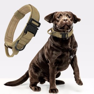 Heavy Duty Buckle Nylon Tactical Training Collar Pet Collar