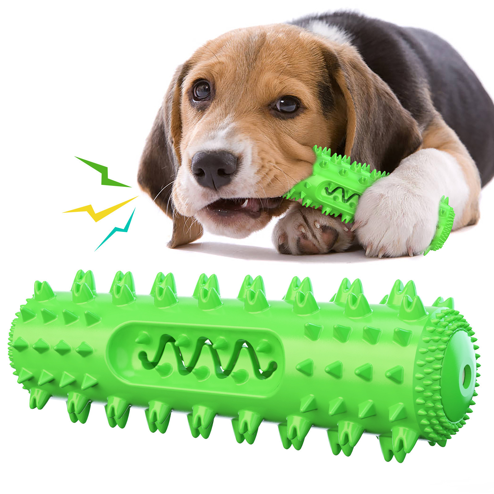 Sêwirana Nû ya Paqijkirina Diranên Molar Stick Dog Chew Toy For Aggressive