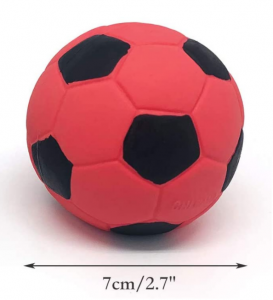 Handizkako Squeak Latex Dog Jostailua Futbol Chew Balls