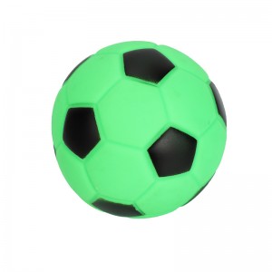 Toptan Squeak Lateks Köpek Oyuncak Futbol Çiğneme Topları