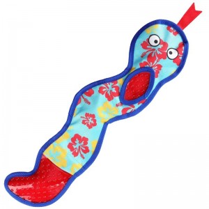 Matibay No Stuffing Interactive Squeaky Snake Pet Chew Toys